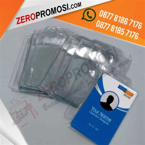 Jual Plastik Cover Name Tag ID Card Termurah Banyak Ukuran