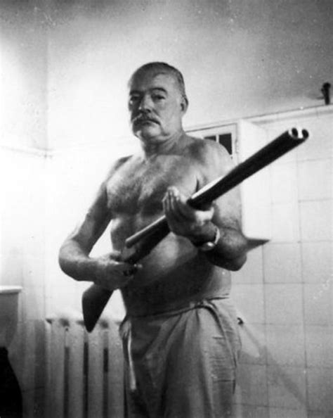 Rare Vintage Photographs Captured Ernest Hemingway Posing Shirtless