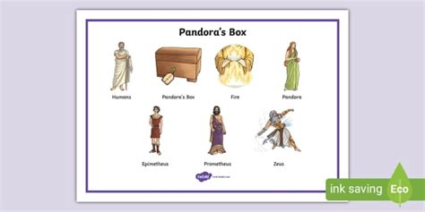 Pandoras Box Ancient Greek Myth Word Mat Teacher Made