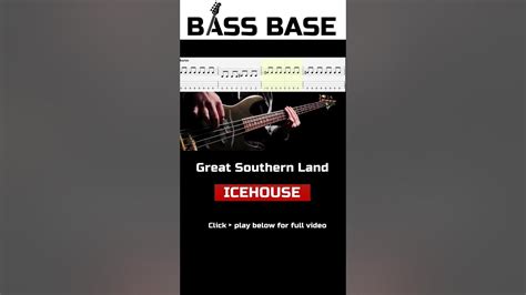 Icehouse Great Southern Land Bass Cover With Tabs Youtube