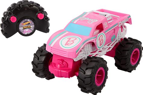 Buy Hot Wheels Barbie Monster Truck Rc Battery Powered Remote Control Toy Truck In Scale