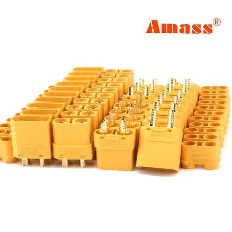 Amass Pair Xt Bullet Connectors Male Female Power Plugs Power Rc