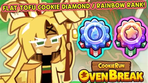 FLAT TOFU COOKIE DIAMOND AND RAINBOW RANK TRIAL Cookie Run OvenBreak