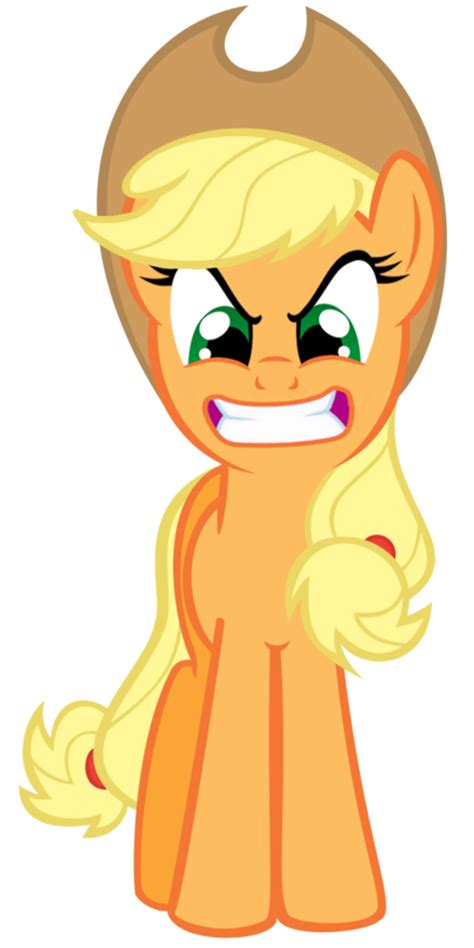 348896 Safe Artistkuren247 Applejack Angry Female Gritted