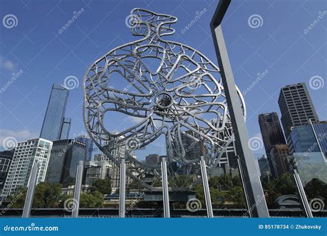 The Travellers Sculptures By Artist Nadim Karam On The Sandridge Bridge