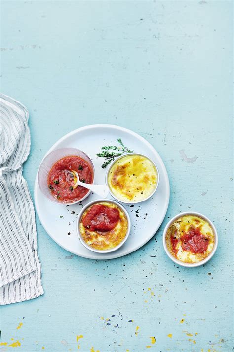 Recette Flans à Lail Et Coulis De Tomate Marie Claire