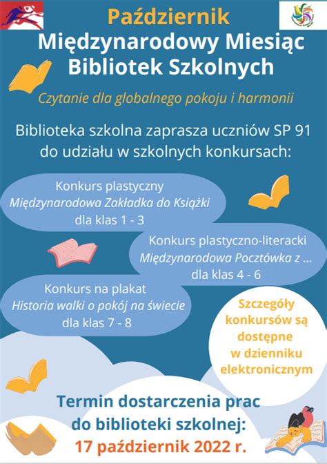 Pa Dziernik Mi Dzynarodowy Miesi C Bibliotek Szkolnych