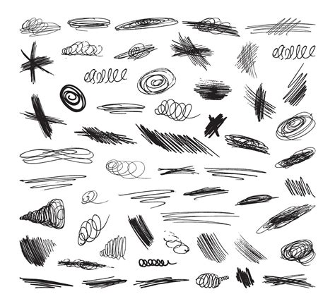 Scribble Texture Collection 9566997 Vector Art At Vecteezy