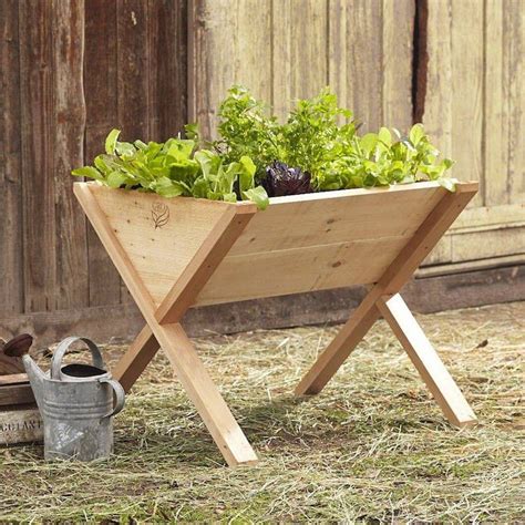 Plus esthétique que le traditionnel carré potager le potager sur pied