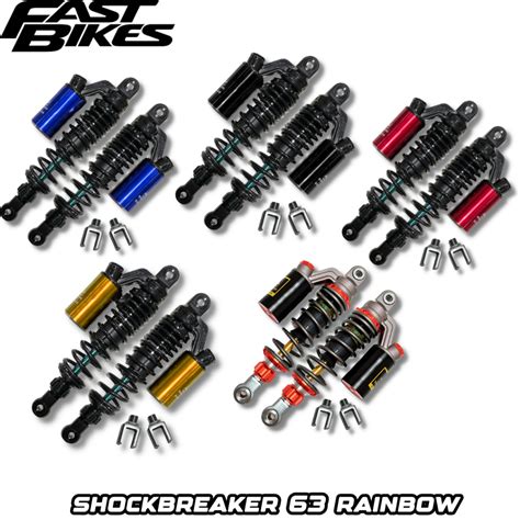 Jual FASTBIKES Shockbreaker 63 Dual Tabung Atas Tiang AS Rainbow