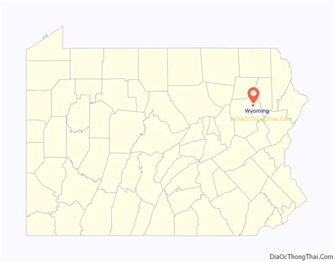 Map of Wyoming borough, Pennsylvania