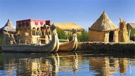 Floating Islands Of The Uros On Lake Titicaca Blog Machu Travel Peru