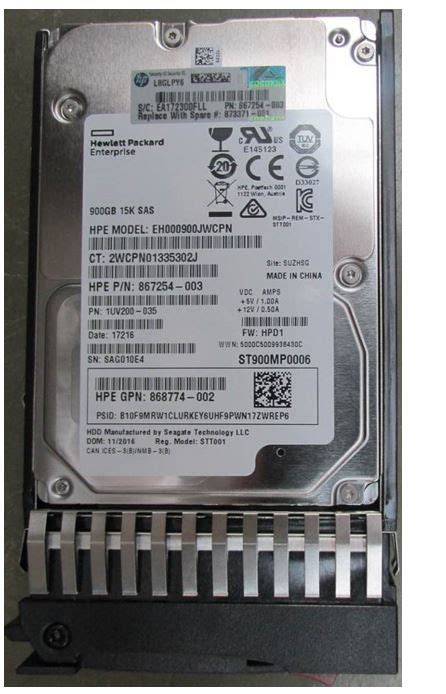 868774 002 HD HPE 900GB SAS 12Gbps 15K RPM SFF 2 5 DP Hot Plug Storage MSA 1040 2040 1050 E