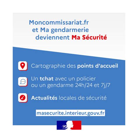 Nouveauté Rendez vous sur sur le site Ma Sécurité pour vous informer