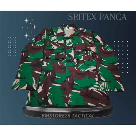 Jual Baju Pdl Loreng Tni Bahan Sritex Panca Produksian Shopee Indonesia