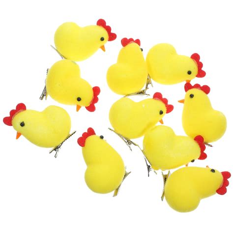 Beavorty Easter Chicks Hair Clip Pcs Chicken Hair Clip Cute Yellow