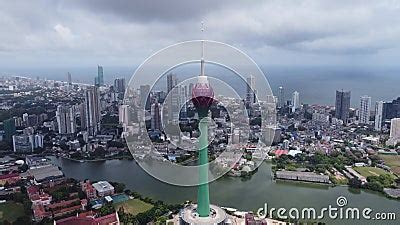 Aerial View Of The Main Attraction The Lotus Tower In The Capital Of