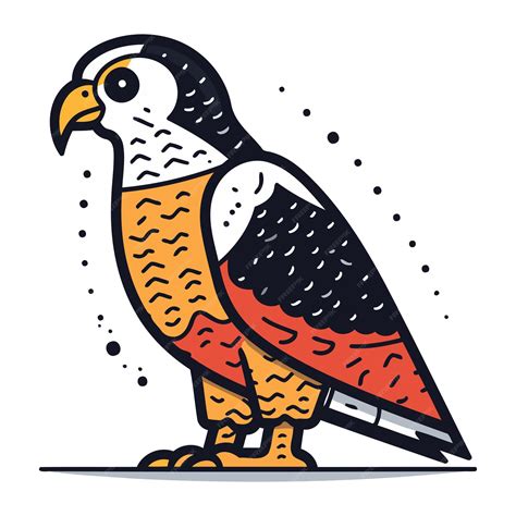 Premium Vector Peregrine Falcon Hawk Hawk Vector Illustration
