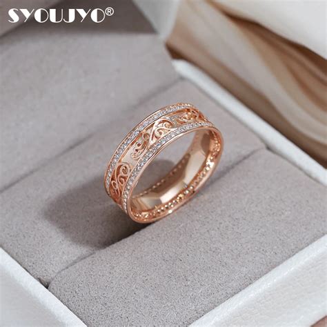 Syoujyo Luxury Vintage Wedding Rings For Women Natural Zircon Ethnic