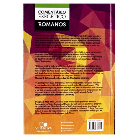 Romanos Comentário Exegético Douglas J Moo Manah Books