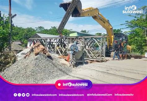 Update Jembatan Rampoang Di Palopo Gubernur Andi Sudirman Tahap