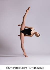 Beautifull Flexible Blonde Girl Posing Gymnastics Stock Photo Shutterstock