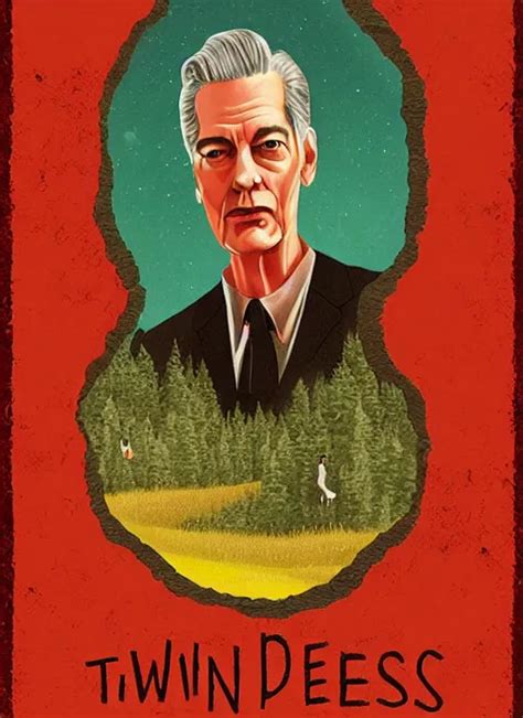 Twin Peaks Movie Poster Art By Lisa Falkenstern Stable Diffusion