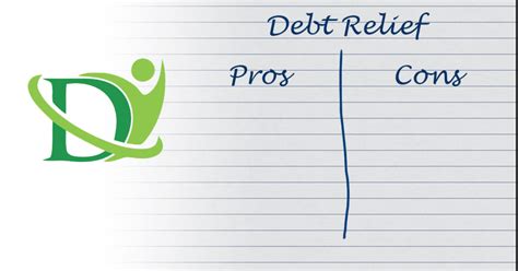 The Pros and Cons of Debt Relief | DebtHelpers.ca