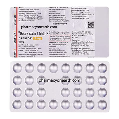 Rosuvastatin 5mg Crestor Tablets Pharmacy On Earth