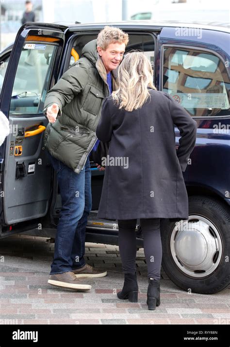 Full Matthew Wright with his wife and daughter outside ITV Studios Featuring Update