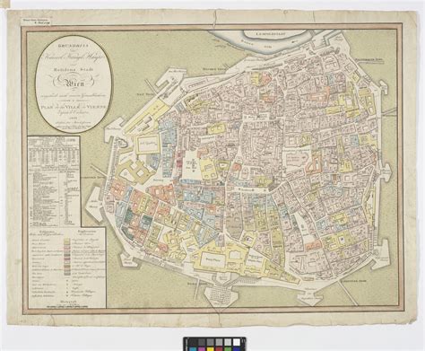 Grundriss Der Kaiserl K Nigl Haupt Und Residenzstadt Wien