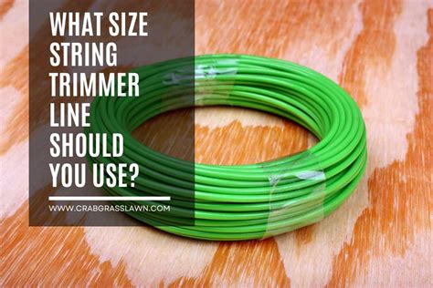 [SOLVED] What String Trimmer Line Size Should You Use? (2024) | CrabgrassLawn