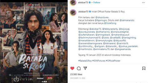 Abidzar Al Ghifari Terima Tawaran Main Film Balada Si Roy Karena Butuh