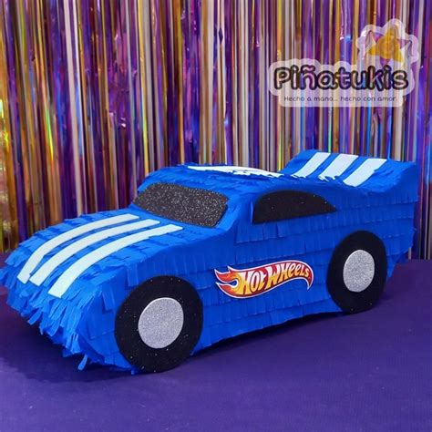 Piñata De Carrito Hot Wheels En 2025 Fiesta De Hot Wheels Cumpleaños