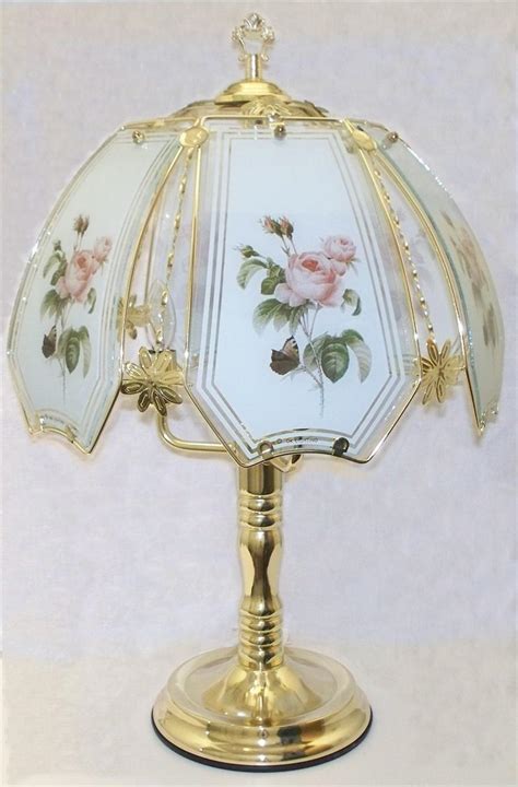 Rose Antique Design Brass Touch Lamp W5