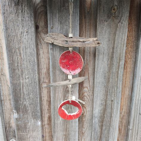 Wanddeko Wandbehang Wirbel Keramik Treibholz Windspiel Etsy De