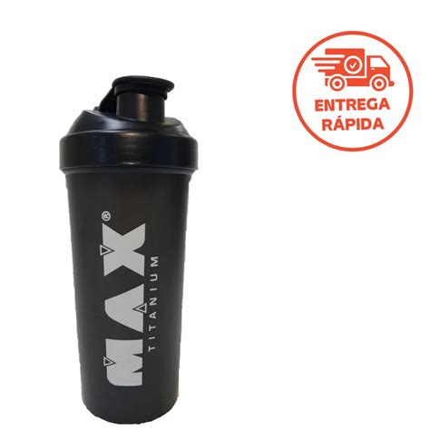 Coqueteleira Academia Shakeira Garrafa Ml Max Titanium Escorrega