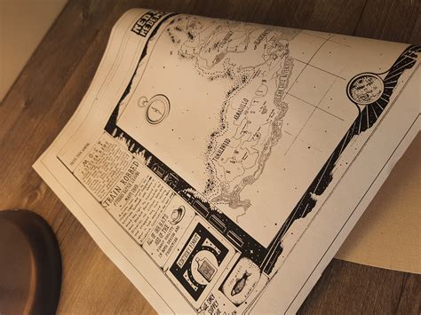 Hand Drawn Red Dead Redemption Map Etsy Uk