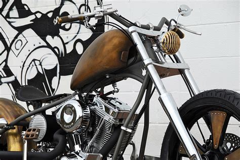 Biker Excalibur Ii Brass Balls 69 Chopper In Brass