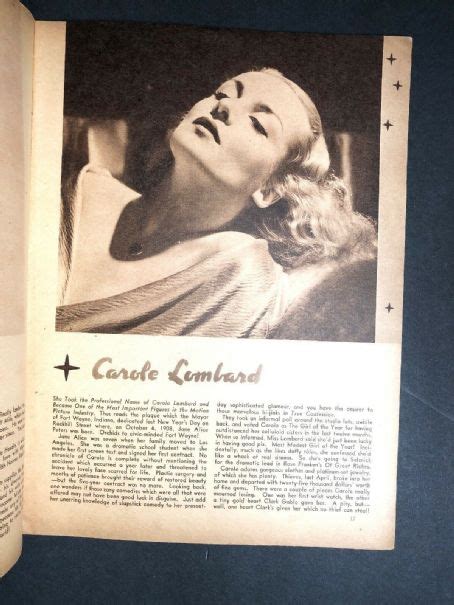 Carole Lombard Screen Album Magazine Pictorial United States June 1938 Famousfix