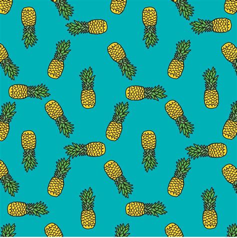 Seamless Pattern Of Pineapple For Summer Concept 9321715 Vector Art At