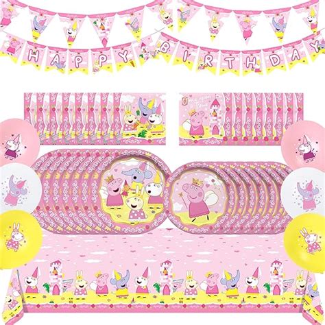 Amazon Treasures Gifted Princess Peppa Pig Birthday Party Supplies