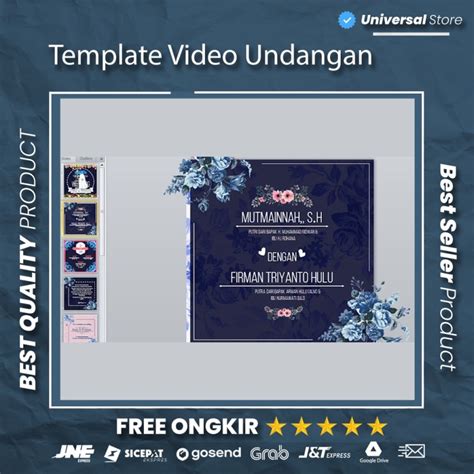 Download Template Undangan Pernikahan Digital Kosong Ppt Contoh Surat