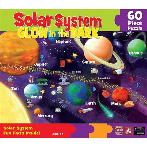 Glow-in-the-Dark Solar System Puzzle 60pc - Pop's Culture Shoppe