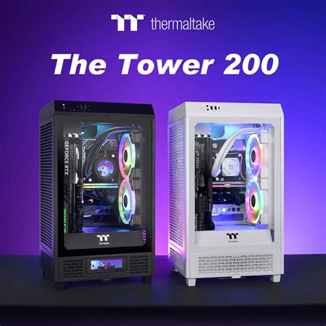 Case เคสมินิเกมมิ่ง Thermaltake The Tower 200 Mini Itx Chassis Ca 1x9 00s1wn 00 Shopee