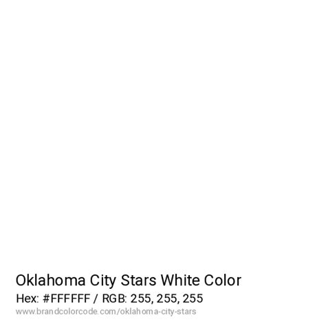 Oklahoma City Stars Brand Color Codes