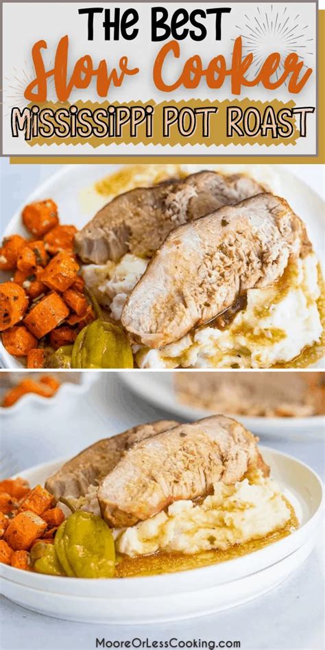 The Best Slow Cooker Mississippi Pork Roast Moore Or Less Cooking