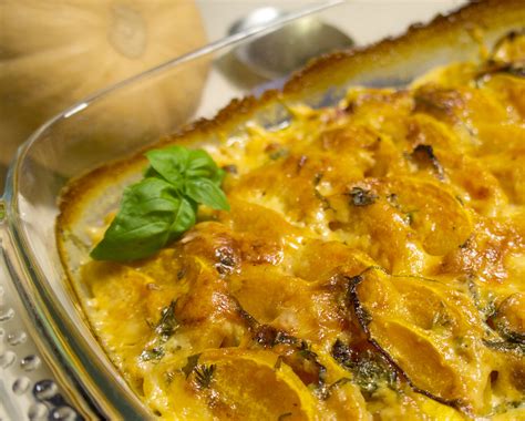 Herzhaftes K Rbisgratin Mit Speck Und K Se Rezept F R Personen