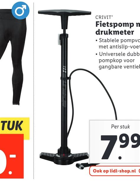 Fietspomp Met Drukmeter Aanbieding Bij Lidl