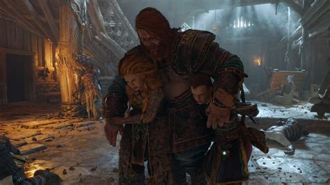 Drunk Thor And Atreus Beat Up A Bunch Of People A Pub Fight In Asgard God Of War Ragnarok